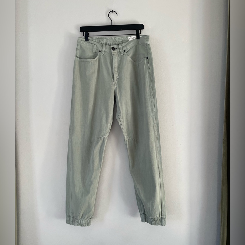Rag & Bone Sage Green Engineered Cotton Joggers